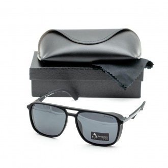  Поляризационные очки с черной матовой оправой и боковыми шторками - идеальное с. . фото 2