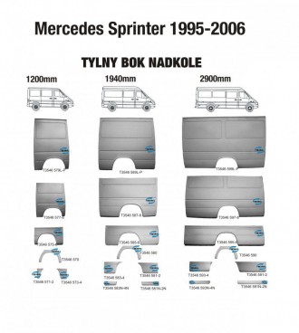 Кузовні деталі Mercedes Sprinter 1995 /Mercedes Sprinter 2006 / Mercedes Vito W6. . фото 3
