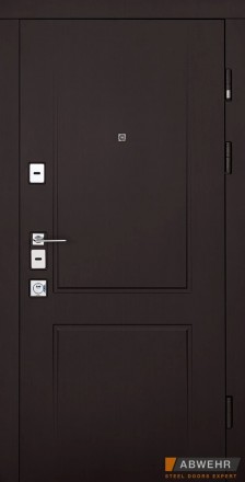 Двері вхідні квартирні ABWEHR 440 Priority, венге темне (ВТ 1663)/біла. Харків. фото 1 Двері вхідні квартирні ABWEHR 440 Priority, венге темне (ВТ 1663)/біла. Харків. фото 1