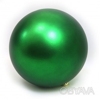  Товар на сайте >>>Большой елочный шар матовый "GREEN" 25см, 1шт/этик. Складская. . фото 1