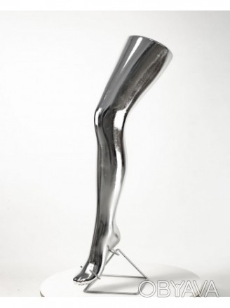 Манекен нога женская объемная колготочная металлизированная.
Изготовлен из полиэ. . фото 1