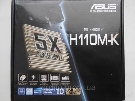 Asus H110M-K Socket 1151 - в идеале!!!. Токмак. фото 1 Asus H110M-K Socket 1151 - в идеале!!!. Токмак. фото 1