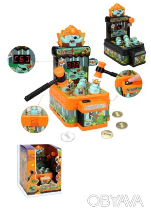 Стучалка Зомби 35841В наборе: игровой набор стучалка с электронным табло, 1 2 мо. . фото 1