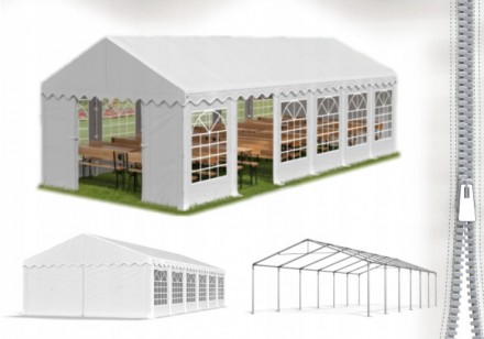 Шатер Палатка Садовая с окнами PE 6 x 12m 240 г/м. Львов. фото 1 Шатер Палатка Садовая с окнами PE 6 x 12m 240 г/м. Львов. фото 1
