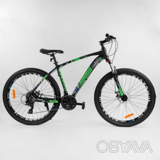 
 
Велосипед спортивный CORSO «FIARO» 27,5 дюймов, рама алюминий, 
з. . фото 1