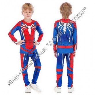 Купить Rashguard + леггинсы для детей. Рашгард с длинным рукавом Spiderman Cody . . фото 2