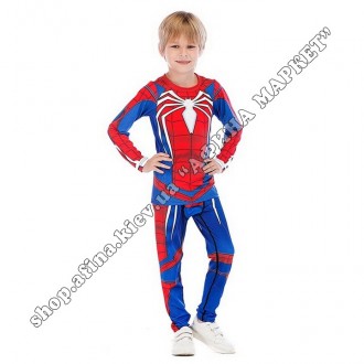 Купить Rashguard + леггинсы для детей. Рашгард с длинным рукавом Spiderman Cody . . фото 8