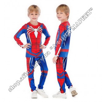 Купить Rashguard + леггинсы для детей. Рашгард с длинным рукавом Spiderman Cody . . фото 7