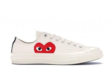 Converse Chuck Taylor All-Star 70s Ox Comme des Garcons PLAY White
 
Converse Al. . фото 3