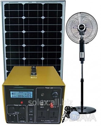 У складі даного комплекту – сонячна батарея, інвертор з контролером заряду, акум. . фото 1