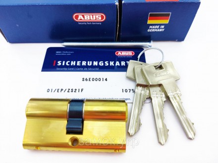 Цилиндр для замка Abus S60P ключ/ключ золото 
 
ABUS S60P – это высокоточный цил. . фото 5