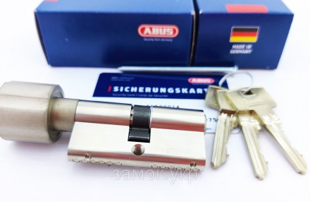 Цилиндр для замка Abus S60P ключ/тумблер сатиновый никель 
 
ABUS S60P – это выс. . фото 5