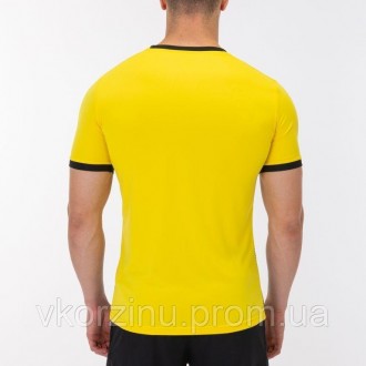 РАЗМЕРЫ В НАЛИЧИИ: [ L | XL | M ] Футболка Joma TIGER II 101464.901 желто-черная. . фото 4