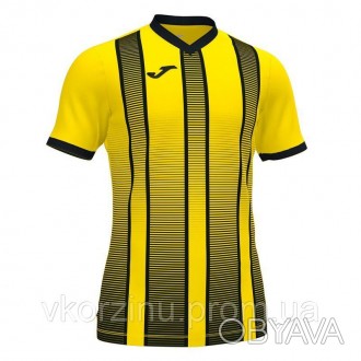 РАЗМЕРЫ В НАЛИЧИИ: [ L | XL | M ] Футболка Joma TIGER II 101464.901 желто-черная. . фото 1