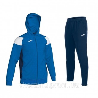 Спортивный костюм с капюшоном Joma CREW III сине-белый 101271.702_100165.300. Херсон. фото 1 Спортивный костюм с капюшоном Joma CREW III сине-белый 101271.702_100165.300. Херсон. фото 1