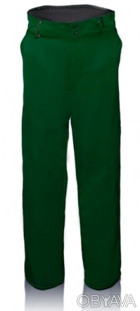 Зимние рабочие брюки зеленого цвета
