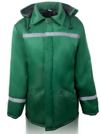 Зимний рабочий костюм Универсал, тк.Грета зеленый  состоит с куртки и брюк. 
Тк. . фото 2