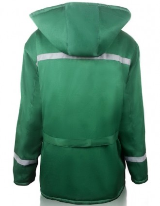 Зимний рабочий костюм Универсал, тк.Грета зеленый  состоит с куртки и брюк. 
Тк. . фото 3