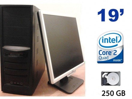 Комплект ПК: Tower / Core 2 Quad Q8200 4ядра 2.33GHz / 3GB RAM / 250 GB HDD+Мони. Львів. фото 1 Комплект ПК: Tower / Core 2 Quad Q8200 4ядра 2.33GHz / 3GB RAM / 250 GB HDD+Мони. Львів. фото 1