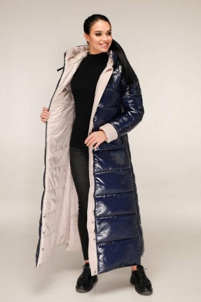 Пуховик женский зимний, выполнен из плащевой ткани, полуприлегающего силуэта с в. . фото 5