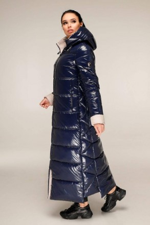 Пуховик женский зимний, выполнен из плащевой ткани, полуприлегающего силуэта с в. . фото 8