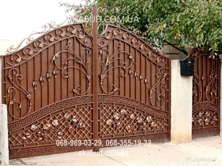 Компания «Акабуд» предлагает своим покупателям кованые заборы и ворота, которые . . фото 4