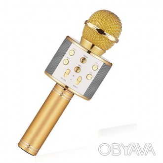 Беспроводной микрофон караоке bluetooth WS858 Karaoke Gold
Беспроводной караоке . . фото 1