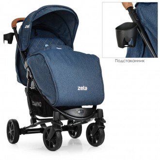 Коляска детская ME 1011L ZETA Denim Blue ТИП: прогулочная коляска-книжка; всесез. . фото 4