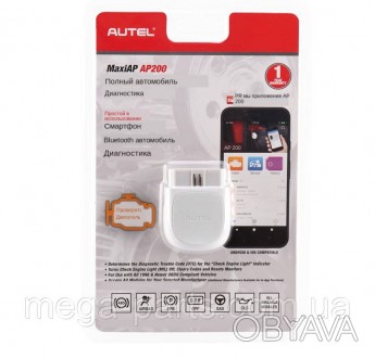 Діагностичний мультимарковий OBD2 сканер Autel AP200 Bluetooth 
OBD2 сканер Aute. . фото 1