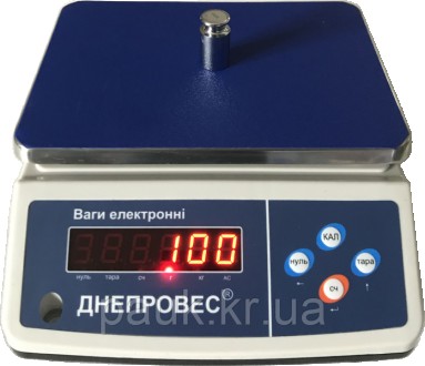 Фасувальні торгові ваги Днепровес, 3 кг\10 г ВТД-ФД, світлодіодний дисплей
Модел. . фото 2