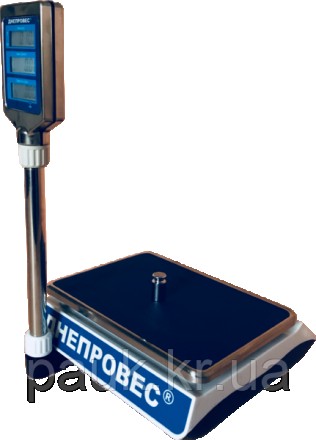 Торгові електронні ваги, 15 кг ВТД-СЛ Днепровес, рідкокристалічний дисплей
Модел. . фото 4