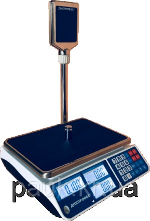 Торгові електронні ваги, 15 кг ВТД-СЛ Днепровес, рідкокристалічний дисплей
Модел. . фото 3