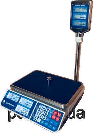 Торгові електронні ваги, 30 кг ВТД-СЛ, рідкокристалічний дисплей
Модель: ВТД-СЛ . . фото 2