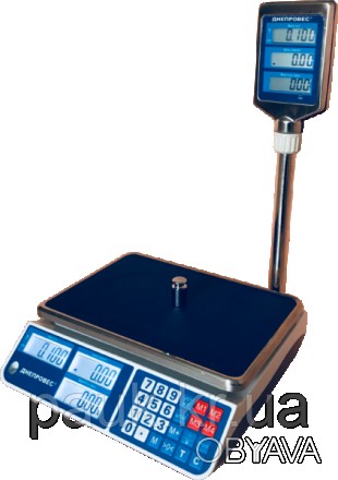 Торгові електронні ваги, 30 кг ВТД-СЛ, рідкокристалічний дисплей
Модель: ВТД-СЛ . . фото 1