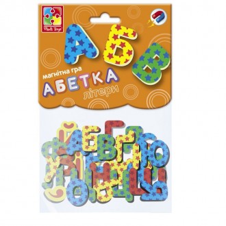 Магнитная игра Vladi Toys Азбука VT5900-02 включает в себя комплект букв, с помо. . фото 2