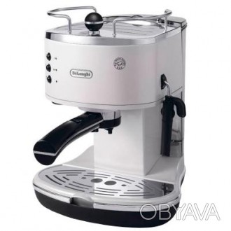 Кофеварка DeLonghi ECO 311 W - это белая рожковая кофеварка Espresso проста в об. . фото 1