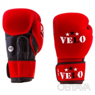 Боксерские печатки Velo AIBA изготовлены из натурального материала - кожи. Они д. . фото 1
