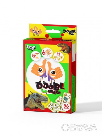 Настольная развлекательная игра Doobl Image Dino 80 рус. . фото 1