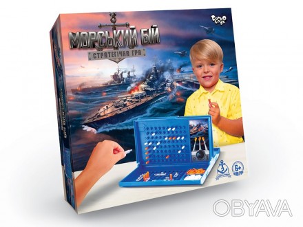 Настольная развлекательная игра Морской бой укр. . фото 1
