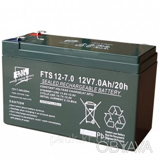 Стаціонарна акумуляторна батарея FAAM FTS 12-7.0 преміум класу
Доставка перевізн. . фото 1