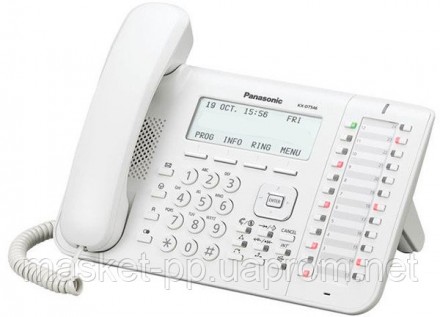 Проводной IP-телефон Panasonic KX-NT546RU White для АТС Panasonic KX-TDE/NCP/NS
. . фото 3
