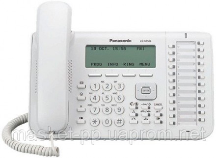 Проводной IP-телефон Panasonic KX-NT546RU White для АТС Panasonic KX-TDE/NCP/NS
. . фото 2