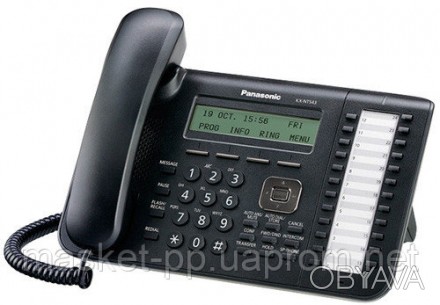 Проводной IP-телефон Panasonic KX-NT543RU-B Black для АТС Panasonic KX-TDE/NCP/N. . фото 1