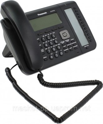 Проводной IP-телефон Panasonic KX-NT546RU-B Black для АТС Panasonic KX-TDE/NCP/N. . фото 3