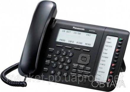 Проводной IP-телефон Panasonic KX-NT556RU-B Black для АТС Panasonic KX-TDE/NCP/N. . фото 1