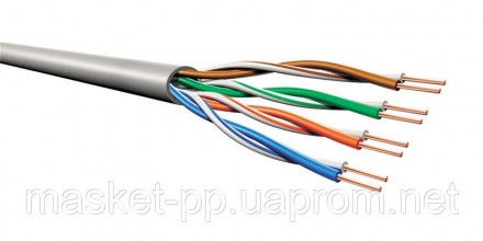 Кабель UTP Step4Net сат.5е, 4*2*0.50, CCA, внутренний 305м., белый. Киев. фото 1 Кабель UTP Step4Net сат.5е, 4*2*0.50, CCA, внутренний 305м., белый. Киев. фото 1