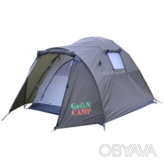 Палатка двухместная 3006 GreenCamp – отличный выбор для летних путешествий средн. . фото 1