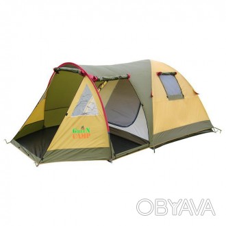 3-местная палатка GreenCamp 1504Дом, который всегда с вами: с прихожей, “кондици. . фото 1