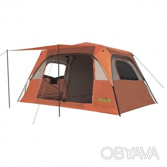 Шестиместная двухслойная туристическая палатка GC-1610 изготовлена из водостойко. . фото 1
