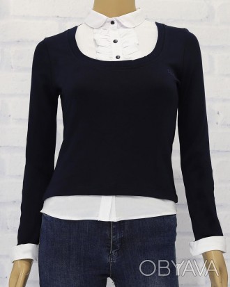 Джемпер-обманка - це предмет шкільного одягу для дівчинки (сорочка, вшита в джем. . фото 1